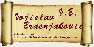 Vojislav Brašnjaković vizit kartica